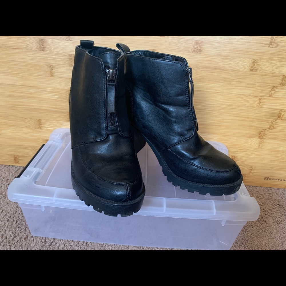 London Fog heeled booties